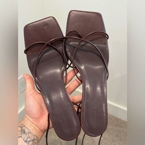 Princess Polly Brown Callie Heels